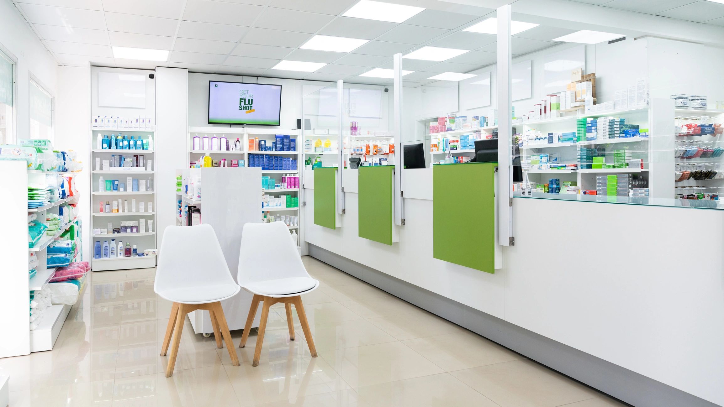 Pharmacy interior representing dispensing and fulfilment